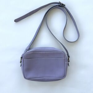 Portland Leather Goods Lavender Crossbody Small Camera Bag